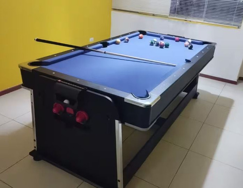 Mesa Billar Multifuncional 4 En 1: Hockey, Pingpong, Comedor (Usado)