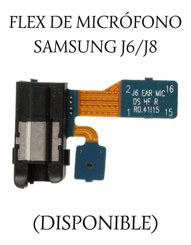 Flex De Micrófono Samsung J6 - J8.