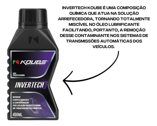 Invertech Remove Óleo Trasmissão Automática Koube 450 Ml