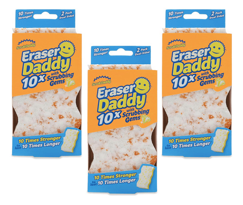 Scrub Daddy Borrador Mágico Eraser Daddy 3 X 2 Unid