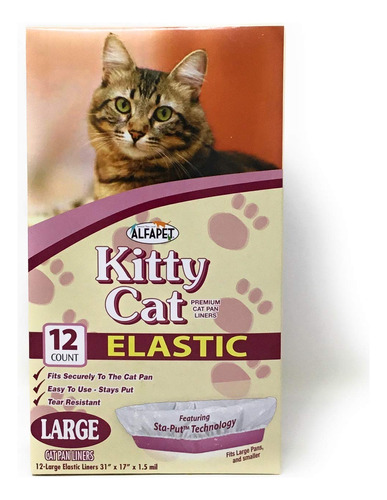 Alfapet Kitty Cat - Caja De Arena Desechable, Forros Elastic