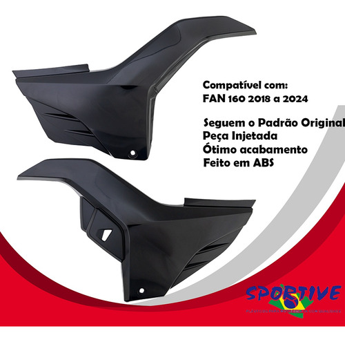 Kit Carenagem Completo E Farol Cg Fan 160 2022 A 2024