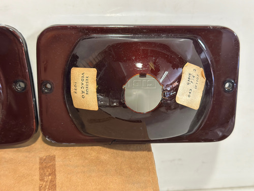 Par Bloco Farol Milha Serra Ii 2 Cibiê Liso Opala Chevette Gol Gt Passat Maverick Corcel C10