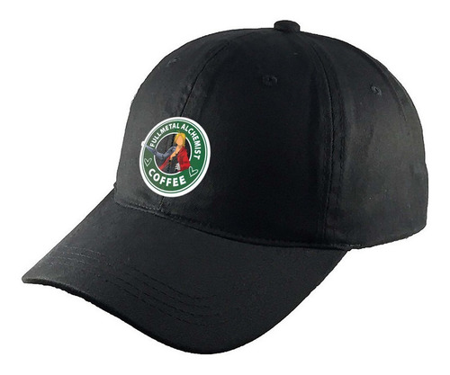 Gorra Clasica Algodón Negra Café Logo R306