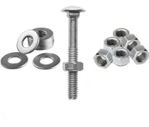 Comprar Kit 200 Parafusos Fr Zi Cu002F Porca E Arruela 1u002F4 X 2