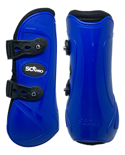 Caneleira Cavalo Pino Scpro Acessório Proteção Qm Vaquejada Cor Azul