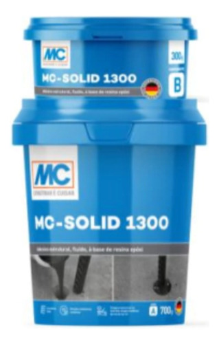 Mc-solid 1300 Adesivo Estrutural À Base De Resina Epóxi