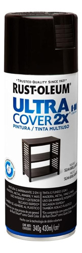 Pintura En Aerosol Negro Brillante Rust-oleum --roll Steel--