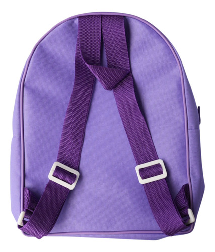 Mochila Infantil Para Jardin Nena Nene Colores Lisos Color Violeta Diseño De La Tela Lisa