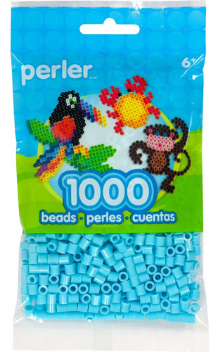 Perler Cuenta Fusibl Azul Cielo Para Manualidad 1000 Unidad