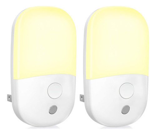 2 Luz Nocturna Regulable Sensor Automático Para Niños Hogar