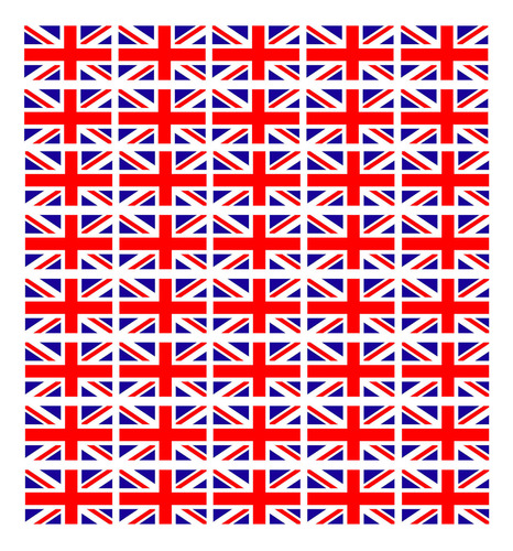 Adhesivo Facial Temporal Con La Bandera Del Reino Unido 5621
