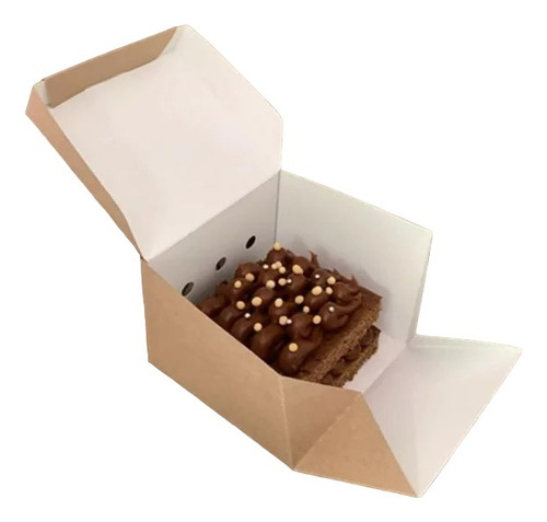 Caja Mini Torta 12 X 12 X 9 Pack Por 10 Unidades