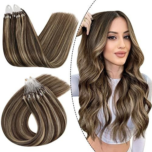 Ugeat Micro Lazoop Extensiones De Pelo Humano Barra Qyy9l