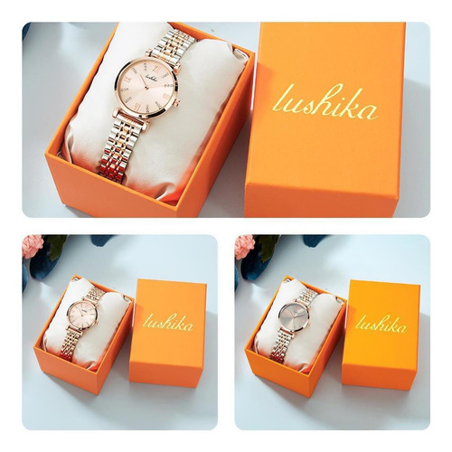 Conjunto De Caja De Regalo De Pulsera De Reloj De Moda Para