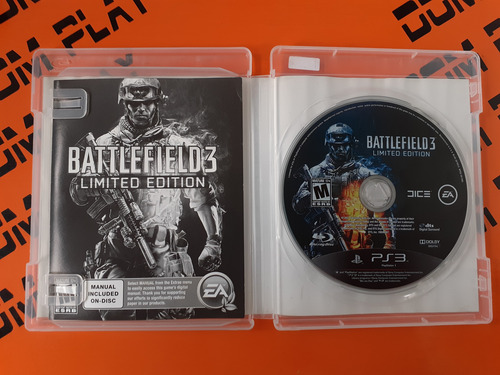 Battlefield 3 Limited Ps3 (detalle Caratula) Físico Dom Play (Usado)