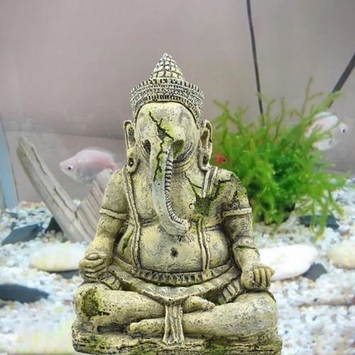 Acuario Decoración Pecera Buddah Estatua Ganapati