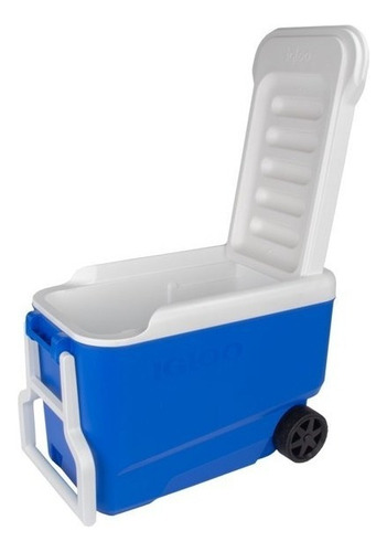 Hielera Igloo Capacidad 53 Latas Color Azul Con Ruedas