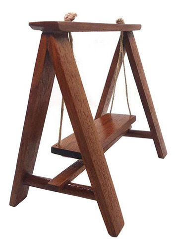 1/12 Lazer Hammock Swing Swing Mobiliário De Casa De