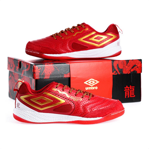 Chuteira Futsal Umbro Pro 5 Bump Couro Legítimo - Original