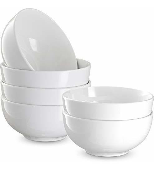 JLWM Cuenco para Sopa con 2 Asas Y Tapa Cuencos para Sopa con Cuchara Tazón De Porcelana Cerámico Microonda Cocina para Postre Gachas Nutricionales-Blanco-A-300ML 