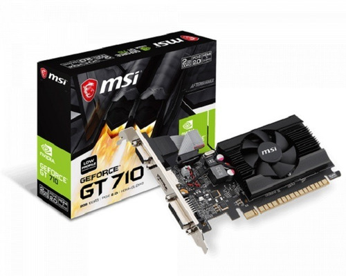 Tarjeta Video Msi Vga Geforce Gt710 2gb Ddr3 64 Bit Hdmi