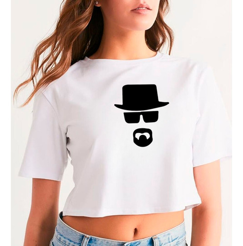 Cro Top Para Damas Estampada Diseño Breaking Bad 