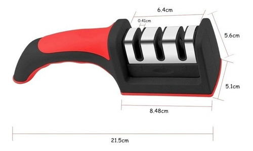 Imagen 6 de 8 de Afilador De Cuchillos De Cocina, Practico Perfecto Portatil