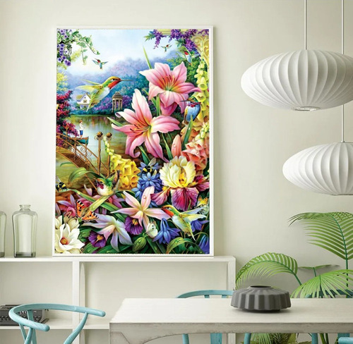 F Pintura Diamantes Diamonds Painting Colibrí Picaflor