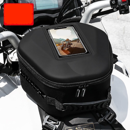 Imagen 4 de 10 de Bolsa Tanque Moto Tank Bag Mochila Maleta Tanque 13lt