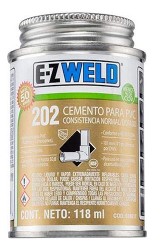 3 Pzs. Cemento Solvente Iusa Pvc C-40 202 118 Ml.