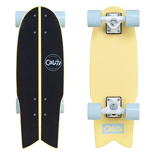 Cal 7 Fishtail Deck 22 Pulgadas Mini Cruiser Skateboard (bum