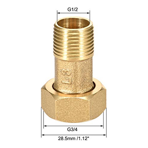 Conector De Latón Tubería, Tuerca Hexagonal, Conector...