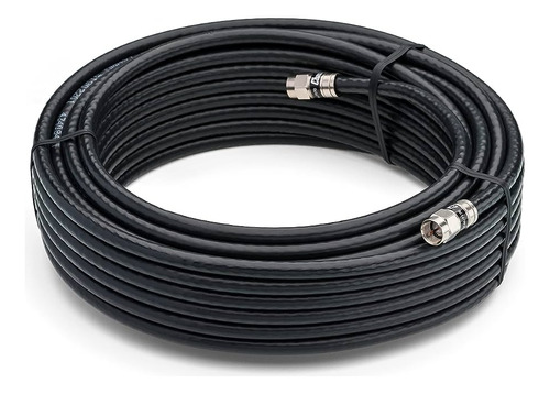 Cable Coaxil 10 Mt Rg-6 C/ Fichas Compresion Profesional Hd