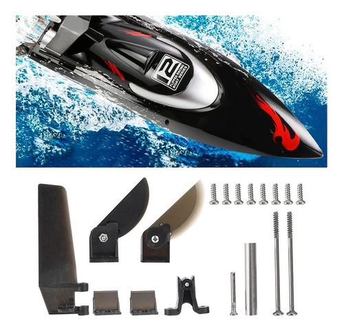 Conjunto De Piezas De Barco Shanrya Rc Accesorios De Timón Y
