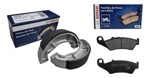 Kit Frenos Bosch Pastillas Zapata Honda Tornado Xr 250 Gaona