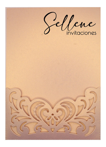 100 Sobres Troquelados Boda O 15 Años Rosegold Rosa