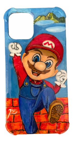 Fundas Para Celulares Por Encargo Mario Y Otros Pintadas