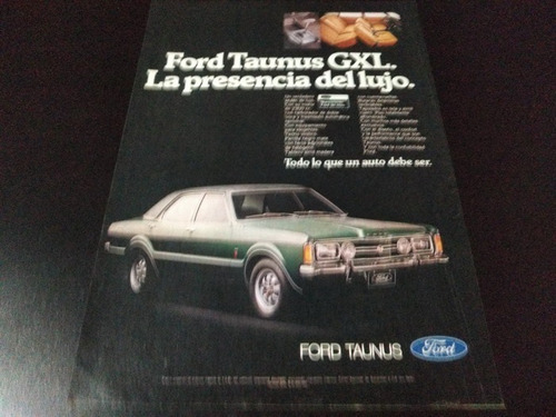 (pa532) Publicidad Clipping Ford Taunus Gxl * 1980