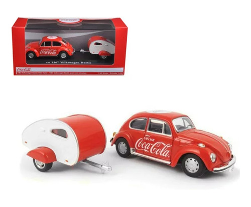 Vocho 1967 Volkswagen Vw Beetle Coca Cola 1:43 Diecast