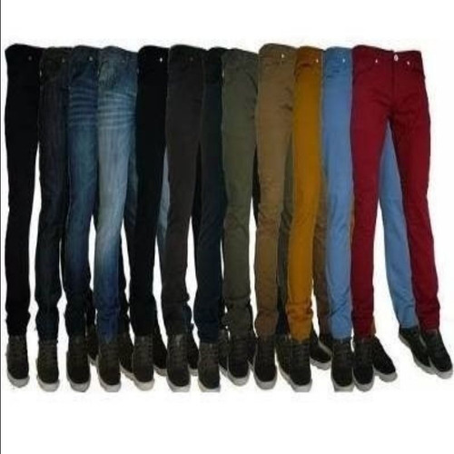 Imagem 5 de 10 de Kit 3 Calças Masculinas Sarja Skinny Slim Lycra Promoção