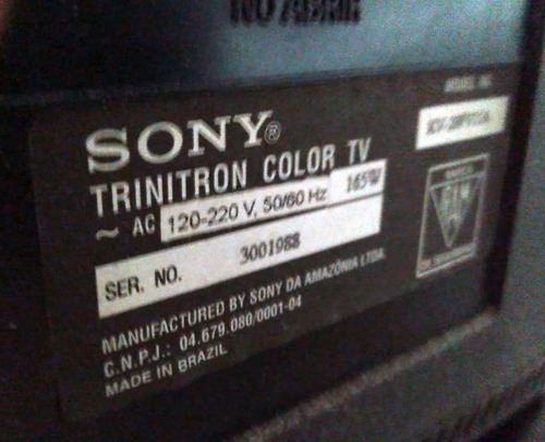 Sony Trinitron Wega Kv-29cl10