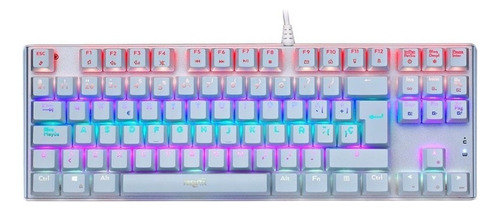 Teclado Mecánico Nisuta Nskbgz88w Blanco Rgb Outemu Red Pc