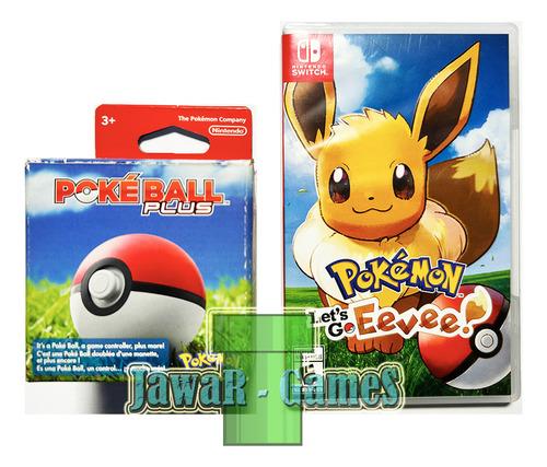 Pokémon: Let's Go, Eevee! + Poké Ball Plus - Nintendo Switch (Usado)