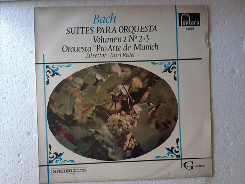 Disco Lp Bach / Suites Para Orquesta / K Redel /  Munich