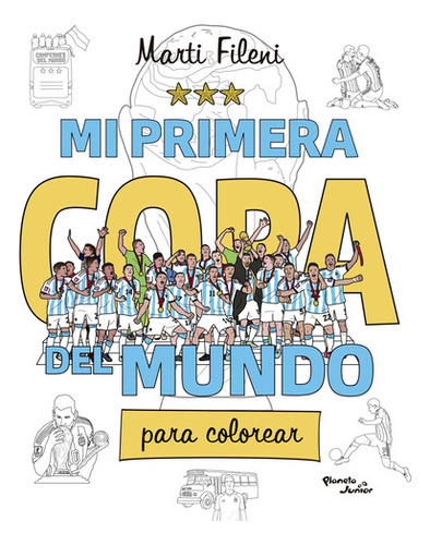 Mi Primera Copa Del Mundo Para Colorear - Martina Fileni 