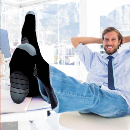 3 Pares Medias De Compresión Hombre Y Mujer, Calcetines De