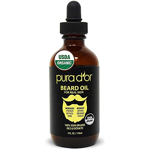 Pura D'or Aceite Para Barba (4 Onzas/4.0fl Oz) Usda Orgnic