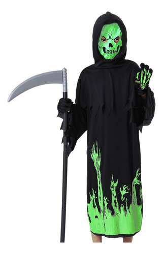 Halloween Scythe Glow-in-the-dark Grim Reaper Costume