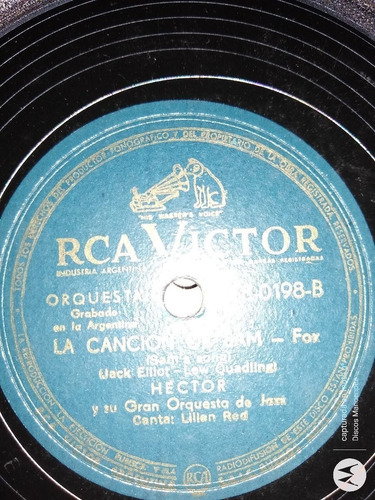 Pasta Hector Jazz Lilian Red Rca Victor C107